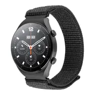 FIXED Nylon-Sportarmband mit Schnellverschluss 20 mm für Smartwatch, dunkelgrau