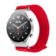 FIXED Nylon-Sportarmband mit Schnellverschluss 20 mm für Smartwatch rot