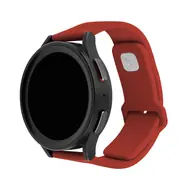 FIXED Satz Silikonbänder Sportliches Silikonarmband mit Schnellverschluss 22 mm für Smartwatch rot