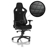 noblechairs EPIC schwarz / Gaming Stuhl / Kunstleder / verstellbar / Rollen / Tragkraft 120 kg 