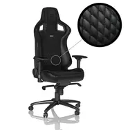 noblechairs EPIC Real Leather schwarz / Gaming-Stuhl / Leder / verstellbar / Rollen / Belastbarkeit 120 kg 