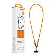 Aligator Echt Lanyard / universelles Handy-Lanyard / neon-orange