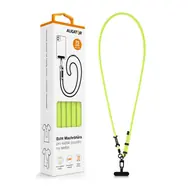 Aligator Echt Nylonkabel / Universalkabel für Mobiltelefon / Neongrün