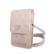 Bazar - Guess PU 4G Triangle Logo Handytasche pink / bazar
