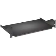 Unverpackt - Intellinet Rack Shelf 19" schwarz / Rack Shelf / 2 HE / Tiefe 400 mm / Tragfähigkeit 25 kg / unverpackt