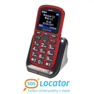 Aligator A321 Senior rot-schwarz / CZ / 1,8" / Dual-SIM / microSD