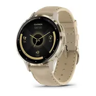 Garmin Venu 3S Gold / Smartwatch / 1,2" / Leder / Bluetooth / ANT+ / WLAN / 5 ATM