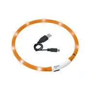 Karlie LED-Leuchthalsband orange - Umfang 20-75 cm