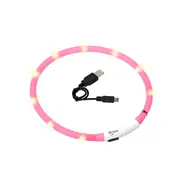 Karlie LED-Leuchthalsband rosa - Umfang 20-75 cm
