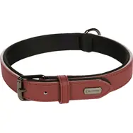 Flamingo Binti Lederhalsband mit Neopren rot L