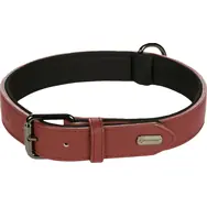 Flamingo Binti Lederhalsband mit Neopren rot XL
