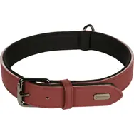 Flamingo Binti Lederhalsband mit Neopren rot XXL
