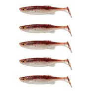 Savage Gear Gummiköder Fat Minnow T-Tail 9cm 7g Smelt 5Stk