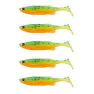 Savage Gear Gummiköder Fat Minnow T-Tail 10,5 cm 11 g Firecracker 5 Stück