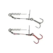 Savage Gear Rig Carbon49 Corkscrew Stinger Größe 2/0 31kg 2St