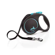 Flexi Black Design L 5m/50kg hellblau / Leine