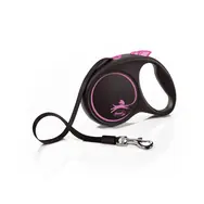 Flexi Black Design M 5m/25kg rosa / Leine