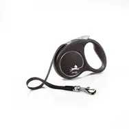 Flexi Black Design S 5m/15kg silber / Leine