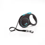 Flexi Black Design S 5m/15kg hellblau / Leine