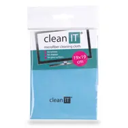 Clean IT Mikrofaser-Reinigungstuch (19x19cm) blau