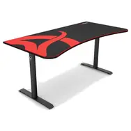 Arozzi ARENA Gaming Desk Gaming-Schreibtisch schwarz mit Logo / L: 160cm / B: 71-82cm / H: 71-81cm