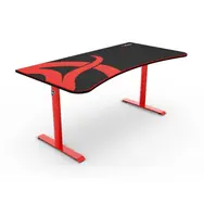 Arozzi ARENA Gaming Schreibtisch schwarz und rot / L: 160cm / B: 71-82cm / H: 71-81cm