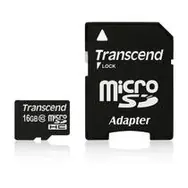 Transcend Micro SDHC-Karte 16 GB Klasse 10 + Adapter