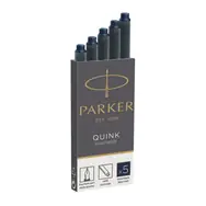 PARKER Quink blau-schwarz 5 Stück / Tintenpatronen