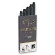 PARKER Quink Tintenpatronen schwarz 5 Stück / für PARKER Füllfederhalter