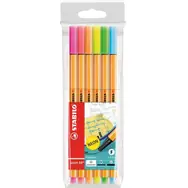 STABILO® point 88 - 6er Set - 6 Neonfarben