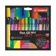 STABILO® Pen 68 MAX - ARTY - 12er Set - 12 verschiedene Farben
