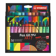 STABILO® Pen 68 MAX - ARTY - 24er Set - 24 verschiedene Farben
