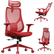SENSE7 MOYO rot / Ergonomischer Bürostuhl / Belastbarkeit 150 kg