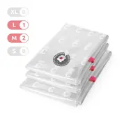 Aspispace Compactor 3er-Set / 3 Vakuumbeutel - zur Aufbewahrung von Textilien und Bettdecken