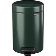 Brabantia Newicon Tretabfallbehälter 3 L dunkelgrün / Durchmesser 16,8 cm / Höhe 26,4 cm
