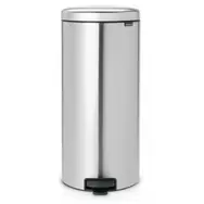 Brabantia Newicon Treteimer 30 L, fingerabdrucksicher, mattsilber / Durchmesser 29,3 cm / Höhe 67,9 cm