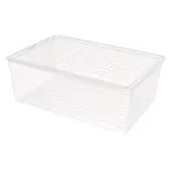 Curver Aufbewahrungsbox mit Deckel, 45 l, transparent / 59,6 x 39,4 x 23 cm 