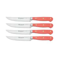Wüsthof Steakmesser-Set, 4-teilig, Classic Colour, 12 cm, Peach , gerade Klinge 