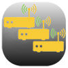 WDS-Funktionssymbol – zwei WLAN-Router per Funksignal verbunden