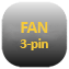 Symbol für 3-Pin-Anschluss zum Anschließen des Lüfters (FAN)
