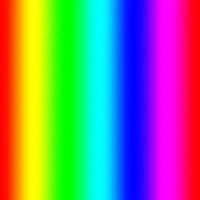 Farbspektrum mit fließendem Regenbogen-Farbverlauf, das den Farbumfang des Displays zeigt