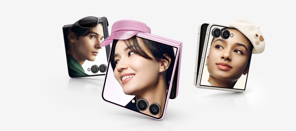 Galaxy Z Flip8 s vlastními fotografiemi na vnějším displeji