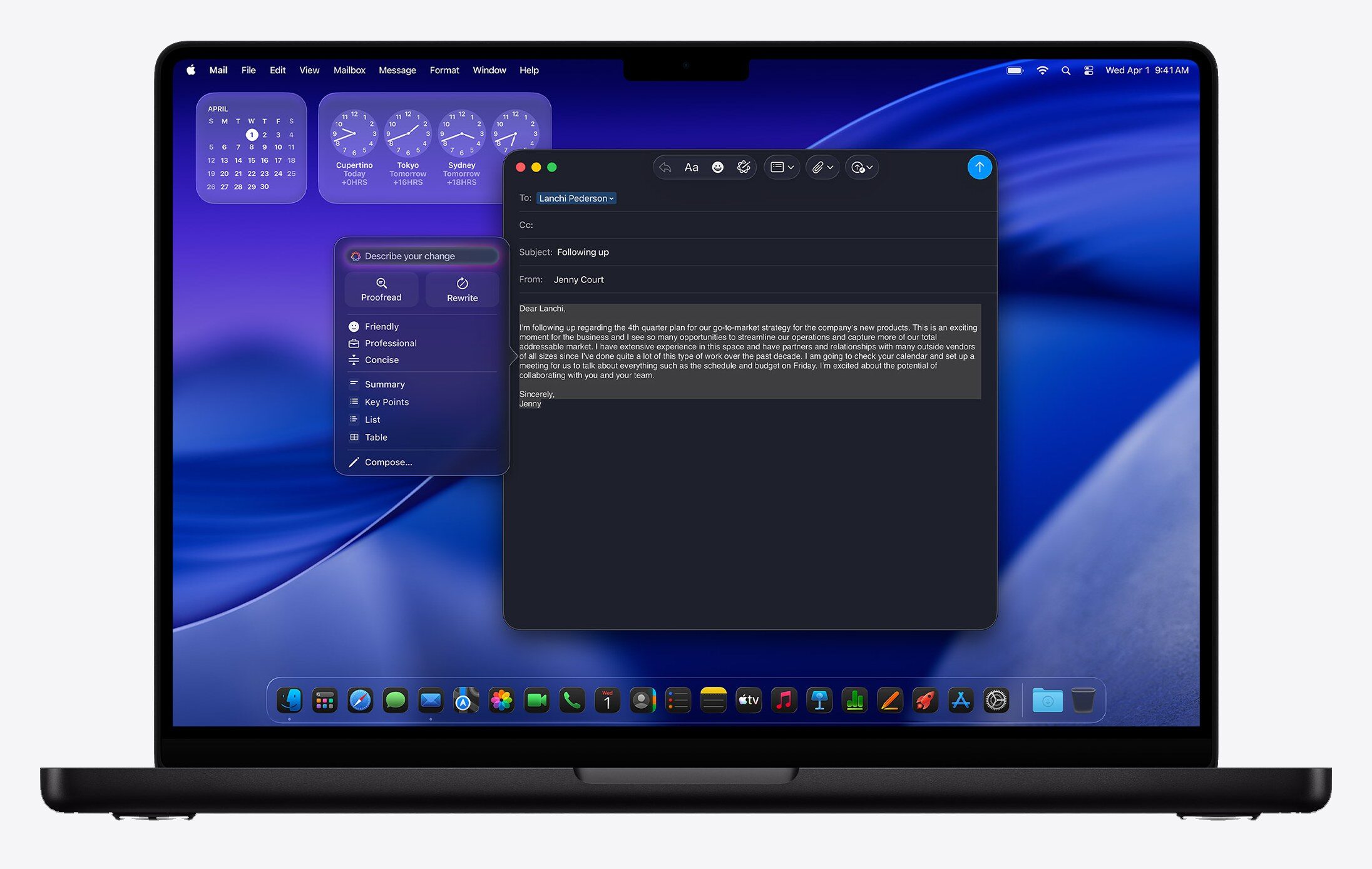 Apple Intelligence na MacBooku Pro