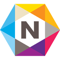 Hersteller-Logo Netgear – farbiges Sechseck mit dem Buchstaben N