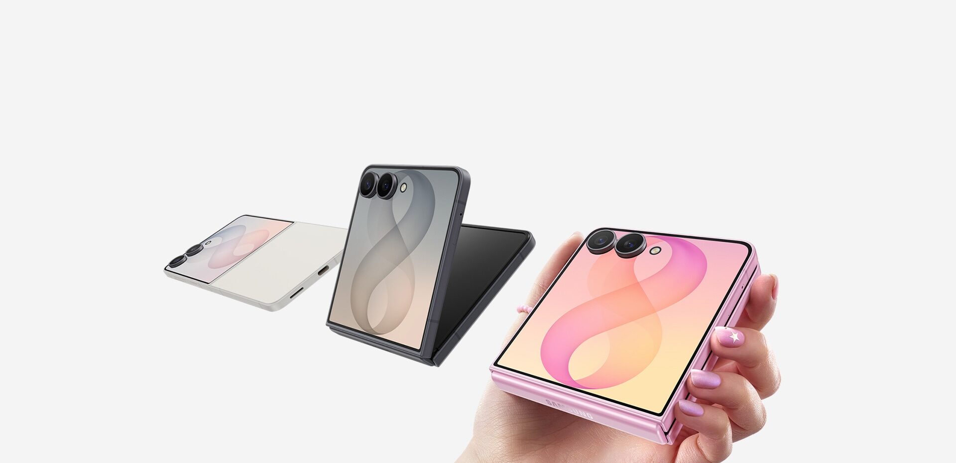 Samsung Galaxy Z Flip8 ve složeném stavu