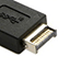 Foto eines USB 3.1 Typ-A Steckers — schwarzer Kunststoffstecker mit Metallkontakt