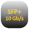 Symbol der SFP+-Schnittstelle mit einer Übertragungsgeschwindigkeit von 10 Gb/s