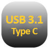 Symbol für USB 3.1 Type-C Anschluss