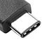 Symbol USB-Typ-C-Anschluss (USB 3.1) — kleiner grauer Stecker auf weißem Hintergrund