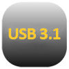 Symbol USB 3.1 – Kennzeichnung der Schnittstelle für Hochgeschwindigkeitsdatenübertragung